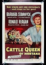 CATTLE QUEEN OF MONTANA * CineMasterpieces VINTAGE ORIGINAL MOVIE POSTER WESTERN COWBOY COWGIRL BARBARA STANWYCK RONALD REAGAN 1954