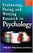 Evaluating, Doing and Writing Research in Psychology: A Step-by-Step Guide for Students: A Step-by-step Guide for Students