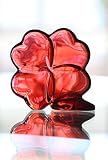 Baccarat Clover, Lucky Ruby 2 1/2in H X 2 1/2in W