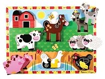 Melissa & Doug Farm Wooden Chunky Puzzle