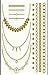 Metallic Gold Silver Black Jewelry Inspired Temporary Bling Tattoo by Eufouria Inc. YW-002 RS.99.00