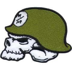 Logo Aufn�her / Iron on Patch " Metal Mulisha Skull Helmet "
