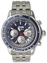 Jeep JP69/B Gents Chronograph Stainless Steel Bracelet Watch with Blue Dial