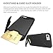 iPhone 8 Case, iPhone 7 Wallet Case, AnsTOP Kickstand Case Cover with Card Slot Holder for Apple iPhone 8 / iPhone 7 4.7 inch - Black