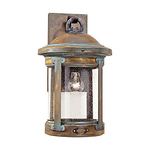 H.S.S. CO-OP Outdoor Wall Lantern in Aged Brass