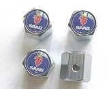 Saab Anti-theft Car Wheel Tire Valve Stem Caps