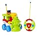 Babrit Cartoon Cars RC Train Electric Train Car Radio Control Cars Electric Trains Toy for Toddlers and Babies
