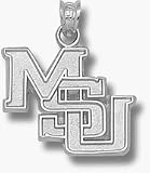 Mississippi State Bulldogs MSU 5/8 Pendant - Sterling Silver Jewelry