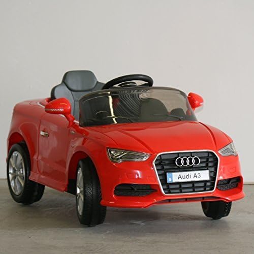 Upgraded Kids 12V Official Audi A3 Battery Operated Ride on Car with Remote Control/ Lights/Mp3 input/Red