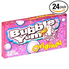 Bubble Yum Gum, Original, 10-Piece Packages (Pack of 24) by Hershey