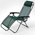 La Chaise Green Mesh Folding Recliner