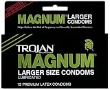 Trojan Condoms Condoms Magnum Lubricated 12 pack