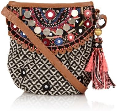 Accessorize Womens Mirror and Tassel Mini Pouch