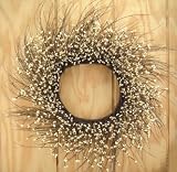 Wreath Twig 22 with Ivory Pips Country Rustic Primitive
