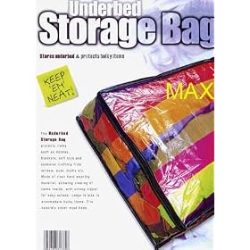 <b>UNDERBED STORAGE BAG - ZIPPERED ROOM ORGANIZER -</b>