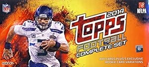 2014 Topps Factory Sealed NFL Football Retail Version Series 440 Card Set Including Peyton Manning, Tom Brady, Russell Wilson, Johnny Manziel, Blake Bortles, Michael Sam, Jadeveon Clowney Plus 5 Exclusive Rookie Variation Cards for 445 Cards Total