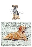 Border Terrier Glass Cutting Board