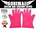 Kobemall *Gorgeous New* Pink Silicone Over Mitts (1 X Pair) * Great for BBQ * Handle Hot Pans with Ease * Better Than Woolen Oven Mitts * Simply Handle Hot Food in the Kitchen and BBQ * Protect Hands From Being Burnt * Best Deal on Amazon*