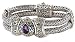 925 Silver & Amethyst Bracelet with 18k Gold Accents (1.70ctw)