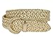 1 1/4 Inch Wide Metallic Braided Woven Belt