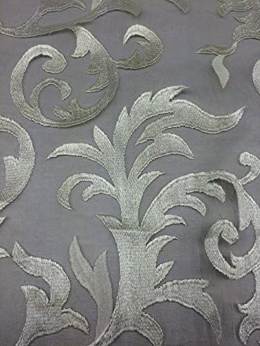 White Fire Flame With Mesh Backing Elegant Lace Fabric Sold By The Yard