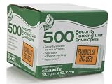 Duck Brand Security Packing List Envelopes, 5.5in x 4.5in, 500-Count, (394742)