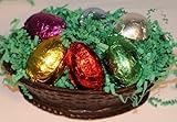 Chocolate Decadence Solid Chocolate Easter Basket Filled with Solid Chocolate Easter Eggs