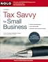 TAX SAVVY FOR SMALL BUSINESS