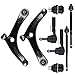 SCITOO 8Pc Lower Control Arm Ball Joint Inner Outer Tie Rod Ends Compatible with fit for 2007-2012 Caliber 2007-2014 Jeep Compass Patriot