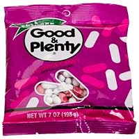 Good and Plenty Licorice Candies, 7-Ounce Packets (Pack of 12)