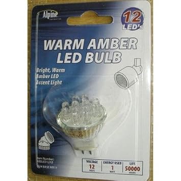 12 Volt 12 LED Warm Amber Light Replacement Bulb