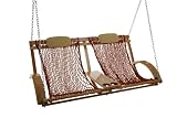 Deluxe Bent Oak Porch Swing Rollup - Garnet - B0012X7X86