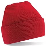 Beechfield Turn-up Beanie – Classic Red