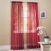 2 Piece Solid Burgundy Sheer Window Curtains/drape/panels/treatment 52"w X 84"l
