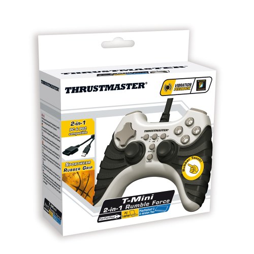 Childrens Toyshop  Video Games : Thrustmaster T-Mini 2-in-1 Rumble Force Controller (PC/PS2)