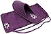Women's Memory Foam Cotton Washable Slippers with Matching Travel Bag for Home Hotel Spa Bedroom, M, Purple