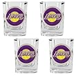Los Angeles Lakers NBA 4pc Square Shot Glass Set by Great American Products