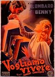 Vogliamo Vivere To Be or Not To Be Vintage Movie Poster