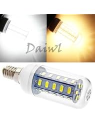 Musical Instruments: DAIWL 7W E14 36 SMD 5730 5630 LED Corn Bulb w/Cover 110V high bright Warm White - DAIWL