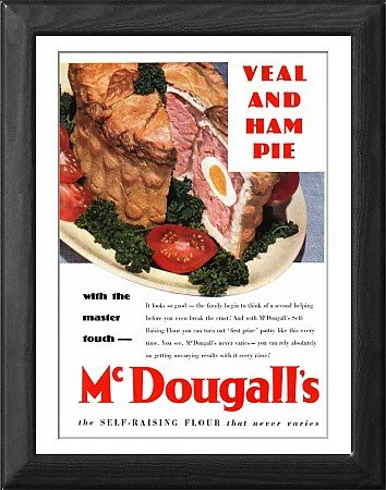 Framed Print of Advertisement for McDougalls Flour from Mary Evans