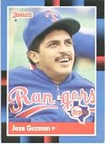1988 Donruss # 136 Jose Guzman Texas Rangers Baseball Card