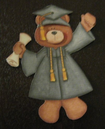 3-D Graduation bear paper piecing