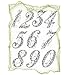Viva Decor Silikonstempel D42 - Jubiläumszahlen 14x18cm