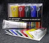 : Art Advantage Acrylic Colors- Primary set of Six Tubes