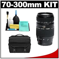 Tamron AF 70-300mm F/4-5.6 Di LD Macro Lens + Case + Accessory Kit for Sony Alpha A290, A390, A450, A500, A550, A560, A580, A33, A55, A850 & A900 Digital SLR Cameras