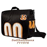 CINCINNATI BENGALS Jersey Style Messenger Bag/Laptop Bag 15.5" x 4" x 11"