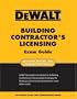 DEWALT  Building Contractor's Licensing Exam Guide