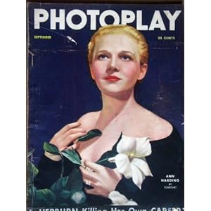 PHOTOPLAY Magazine, September 1935, with ANN HARDING on the cover.... by Fred Sammus