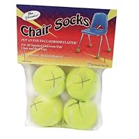 The Classics Chair Sox, Yellow, 4 Count (TPG-230)