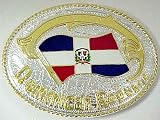 Dominican Republic Western Rodeo Belt Buckle Dominica
